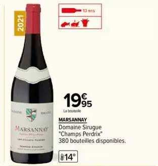 marsannay domaine sirugue "champs perdrix"