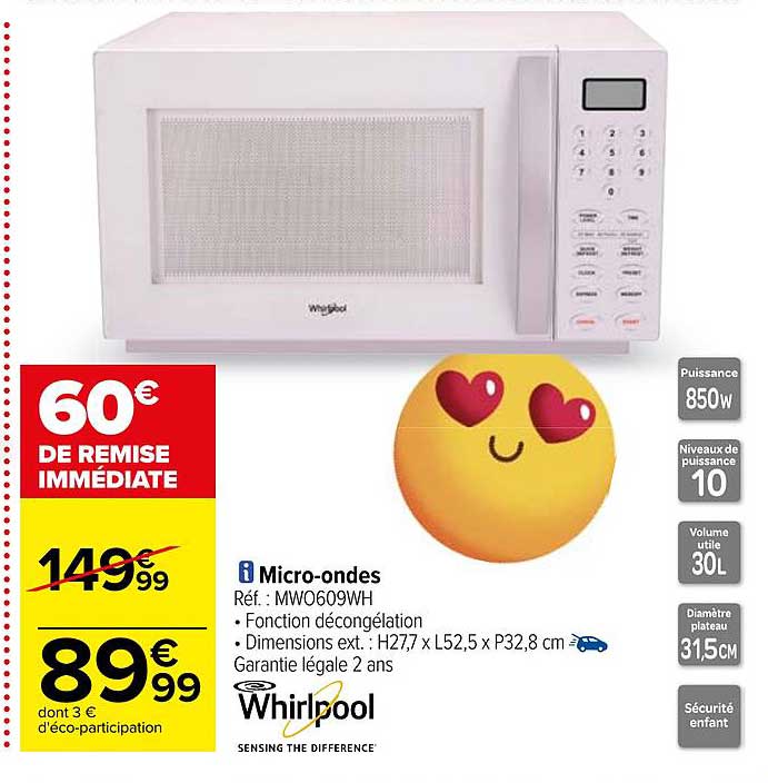 micro-ondes whirlpool