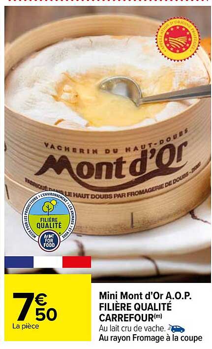 Mini Mont D'or Aop Filière Qualité Carrefour
