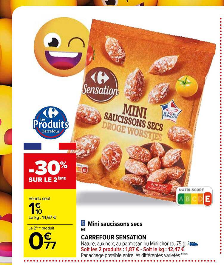 Mini Saucissons Sec Carrefour Sensation