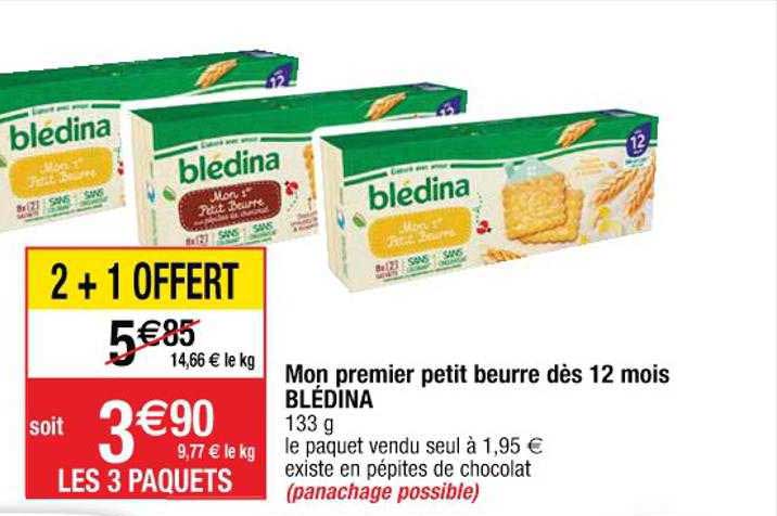 mon premier petit beurre dès 12 mois blédina