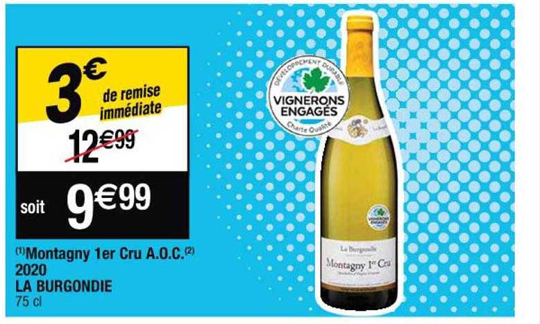 montagny 1er cru a.o.c. 2020 la burgondie