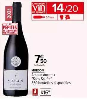 morgon arnaud aucoeur "sans soufre"