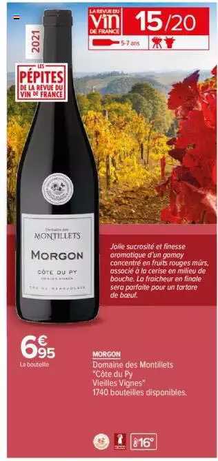 morgon domaine des montilets "côtes du py vieilles vignes"