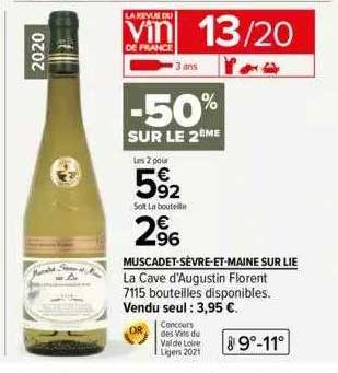 muscadet-sèvre-et-maine sur lie la cave d'augustin florent