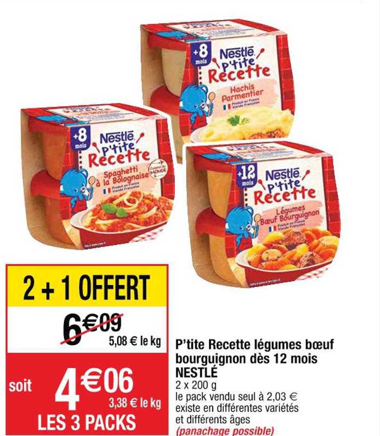 p'tite recette légumes boeuf bourguignon dès 12 mois nestlé