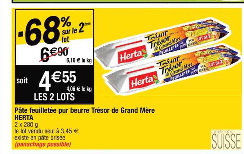 pâte feuilletée pur beurre trésor de grand mère herta
