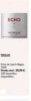 Paullac Echo De Lynch-bages 2019