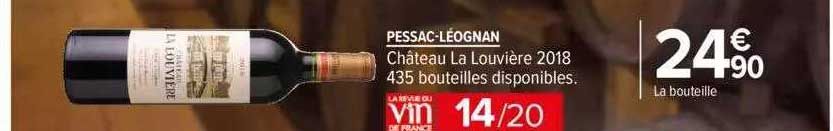 pessac-léognan château la louvière 2018
