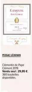pessac-léognan clémentin de pape clément 2019