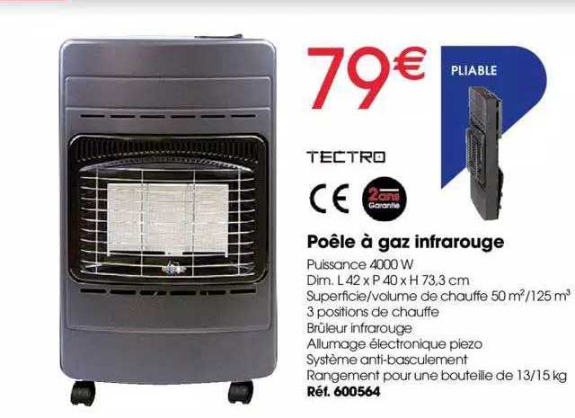 Poêle à Gaz Infrarouge Tectro