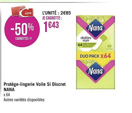 protège-lingerie voile si discret nana