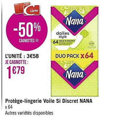 protège-lingerie voile si discret nana