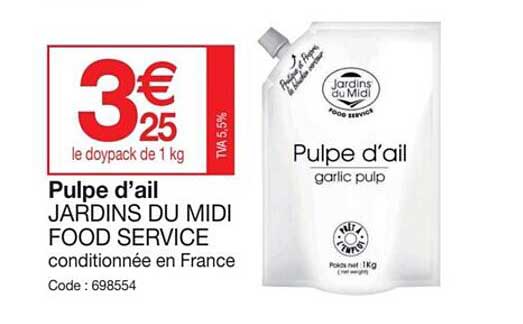 pulpe d'ail jardins du midi food service