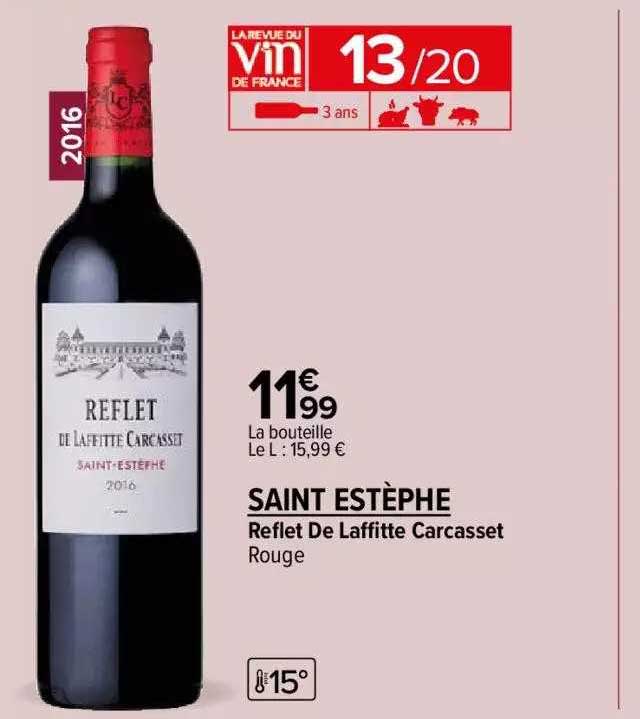 reflet de laffitte carcasset rouge saint estèphe