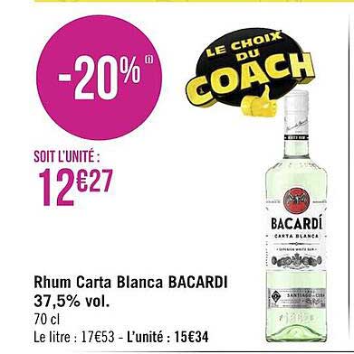 rhum carta blanca bacardi