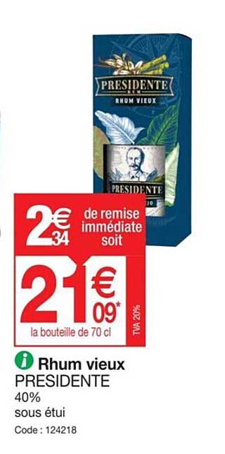 rhum vieux présidente