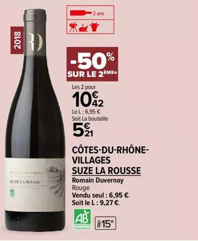 romain duvernay rouge côtes-du-rhône-villages suze la rousse