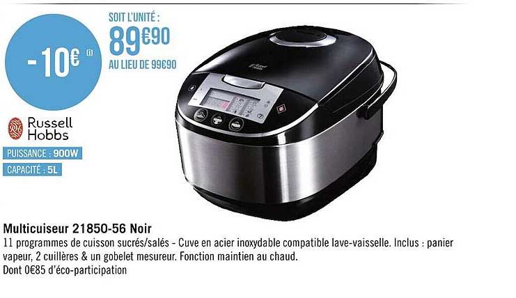 russell hobbs multicuiseur 21850-56 noir