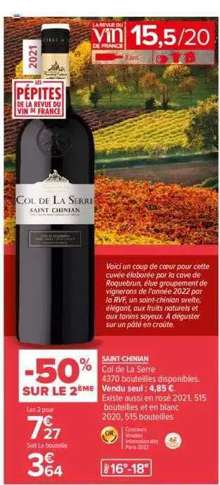 saint-chinian col de la serre