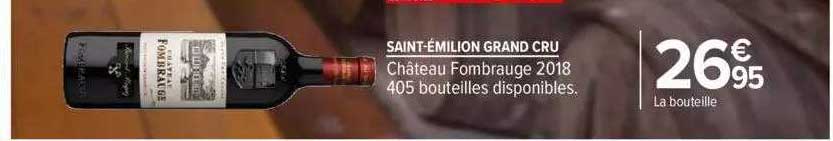 Saint-émilion Grand Cru Château Fombrauge 2018