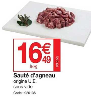 sauté d'agneau