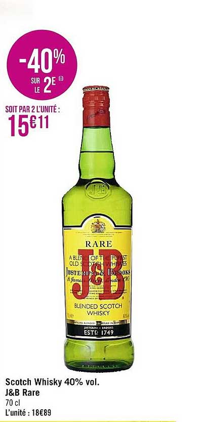 Scotch Whisky J&b Rare