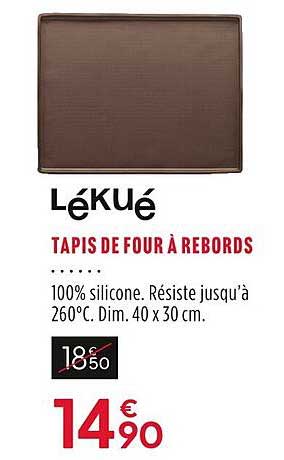 tapis de four à rebords lékué