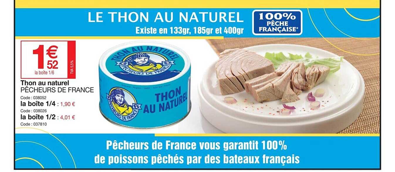 thon au naturel pêcheurs de france