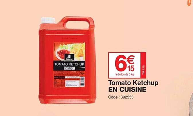 tomato ketchup en cuisine