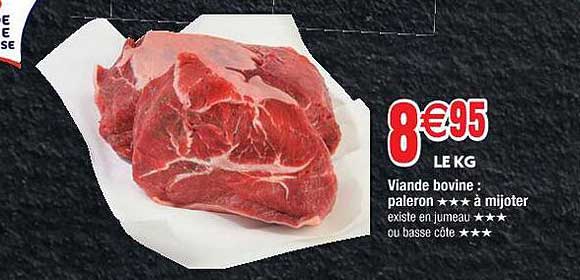 viande bovine : paleron***à mijoter