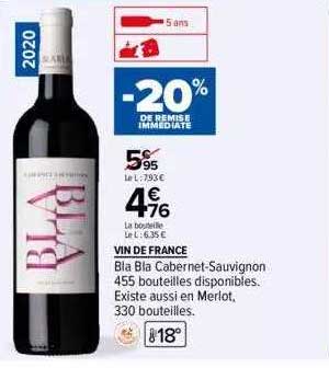 vin de france bla bla cabernet-sauvignon