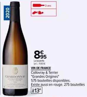 vin de france collovray & terrier "grandes origines"
