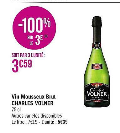 vin mousseux brut charles volner