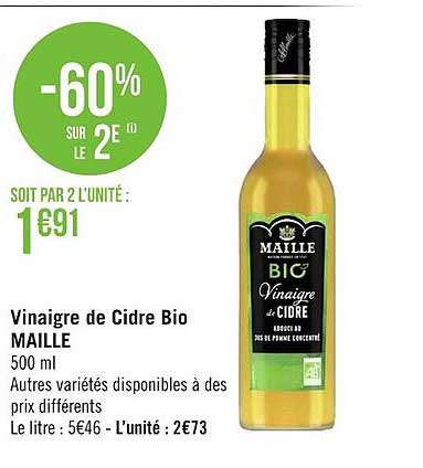 Vinaigre De Cidre Bio Maille