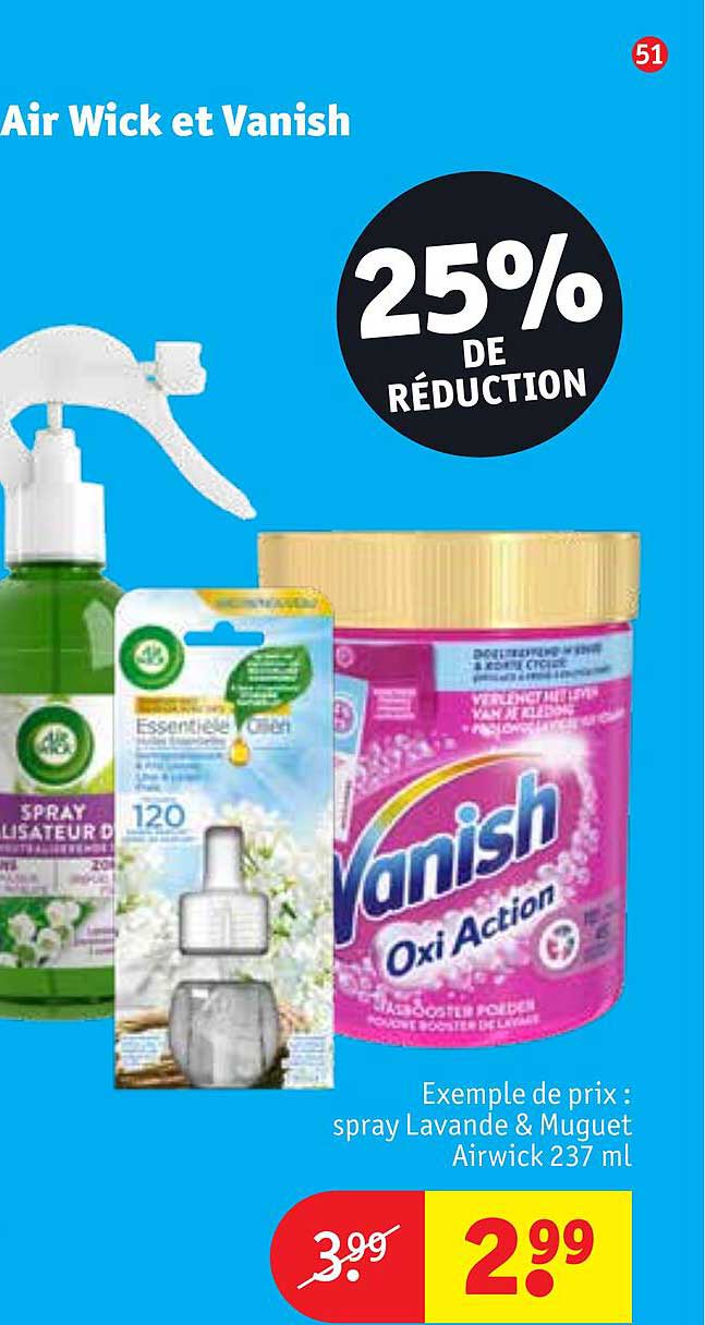 air wick et vanish
