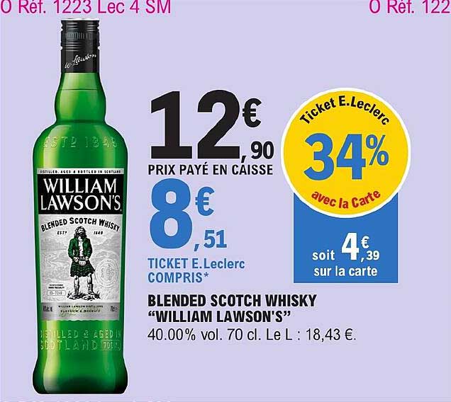 blended scotch whisky "william lawson's"
