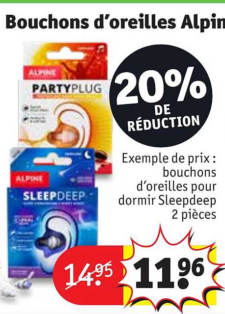 bouchons d'oreilles alpin