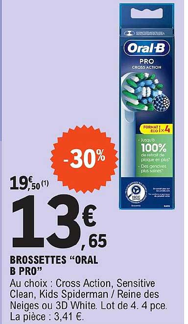 brossettes "oral b pro"