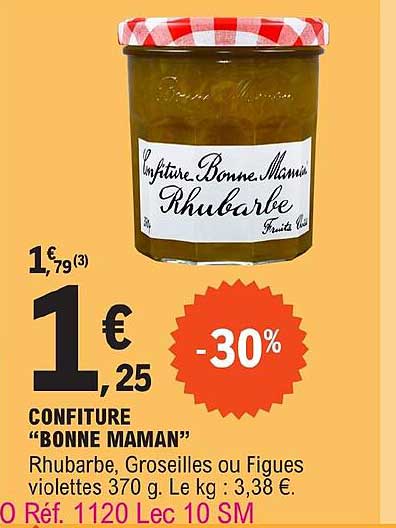 confiture "bonne maman"