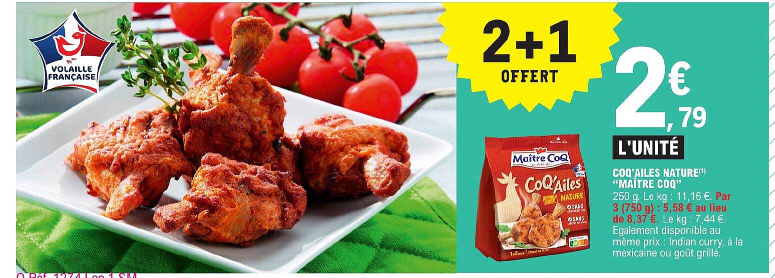 coq'ailes nature "maître coq"