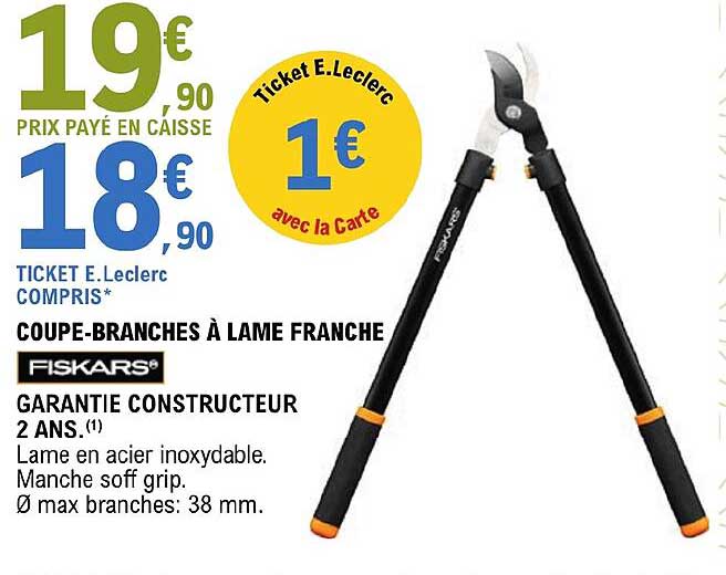coupe-branches à lame franche fiskars