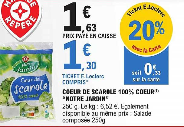 cœur de scarole 100% cœur "notre jardin"