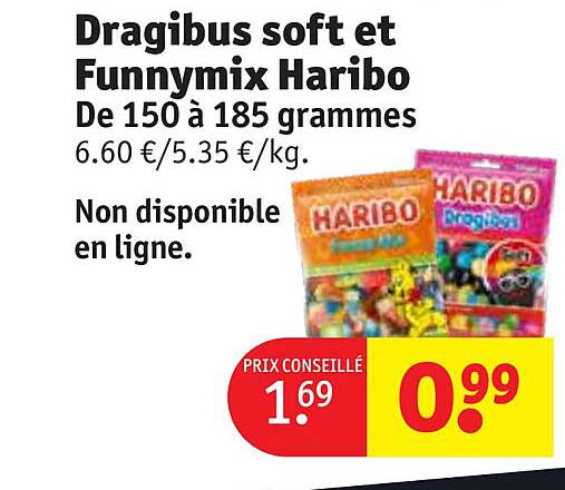 Dragibus Soft Et Funnymix Haribo