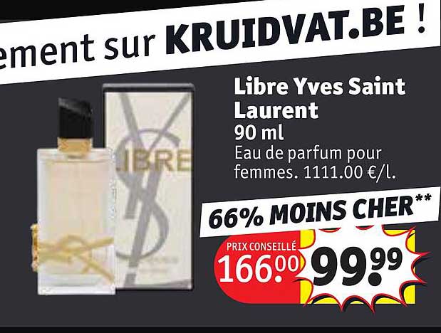 eau de parfum pour femmes libre yves saint laurent 90 ml
