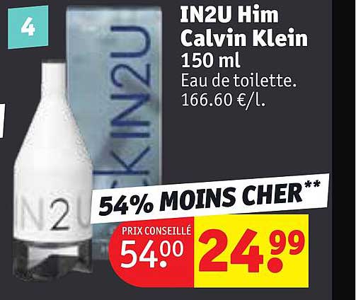 eau de toilette in2u him calvin klein 150 ml