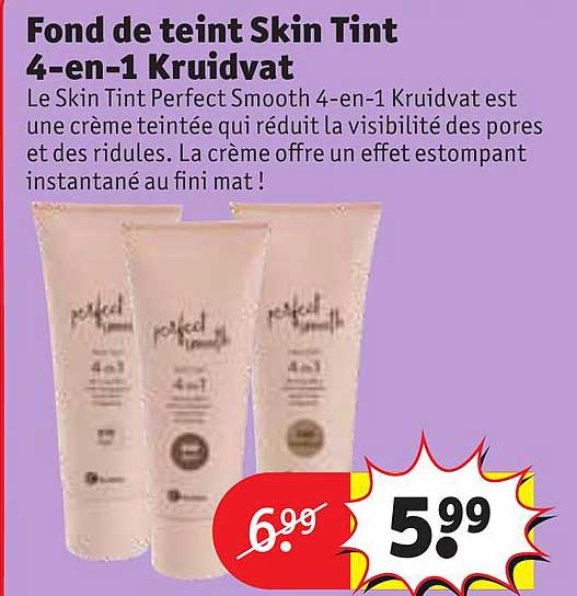 fond de teint skin tint 4-en-1 kruidvat