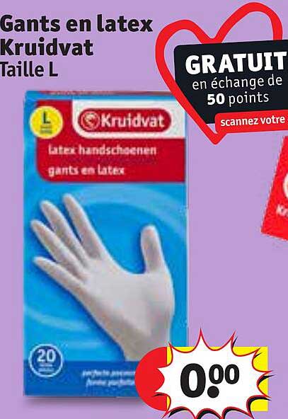 Gants En Latex Kruidvat