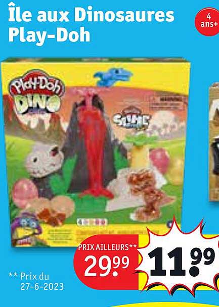 île aux dinosaures play-doh