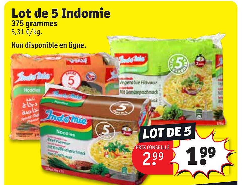 Lot De 5 Indomie